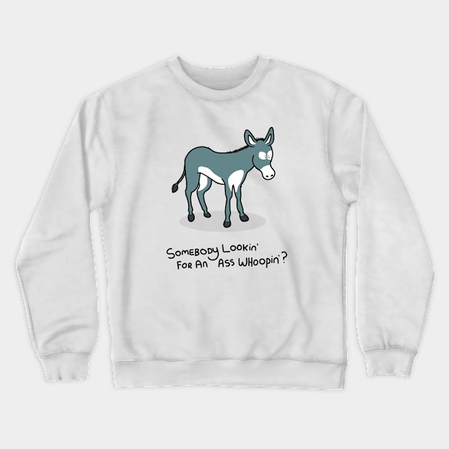 Grumpy Donkey Crewneck Sweatshirt by grumpyanimals